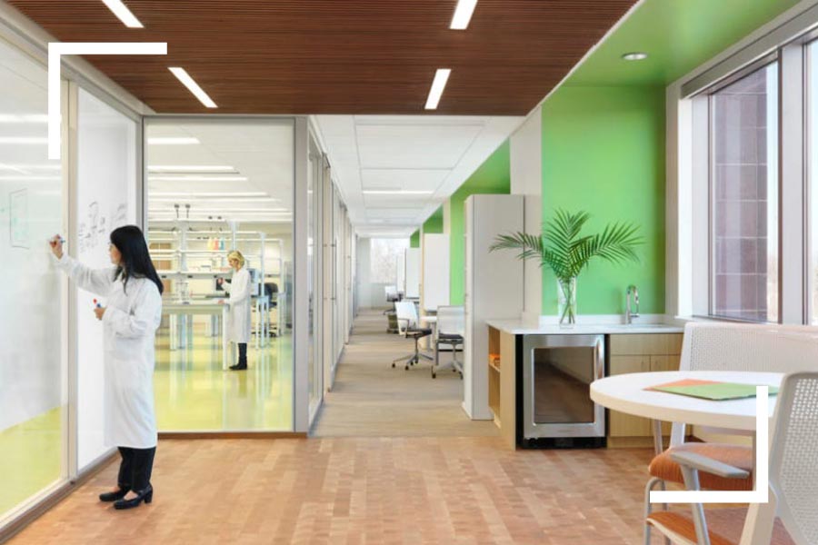 People working at 39north office